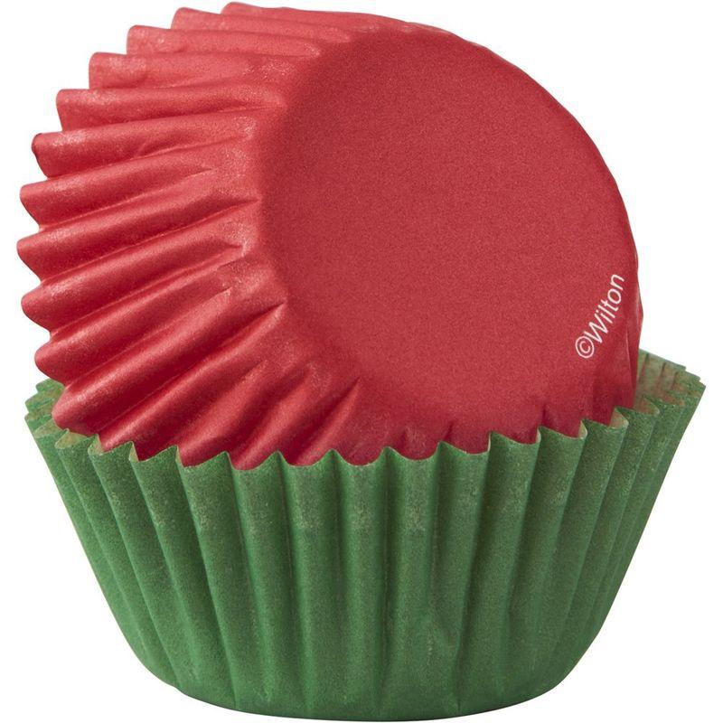 Wilton Red & Green Mini Cupcake Liners 100Count by Wilton
