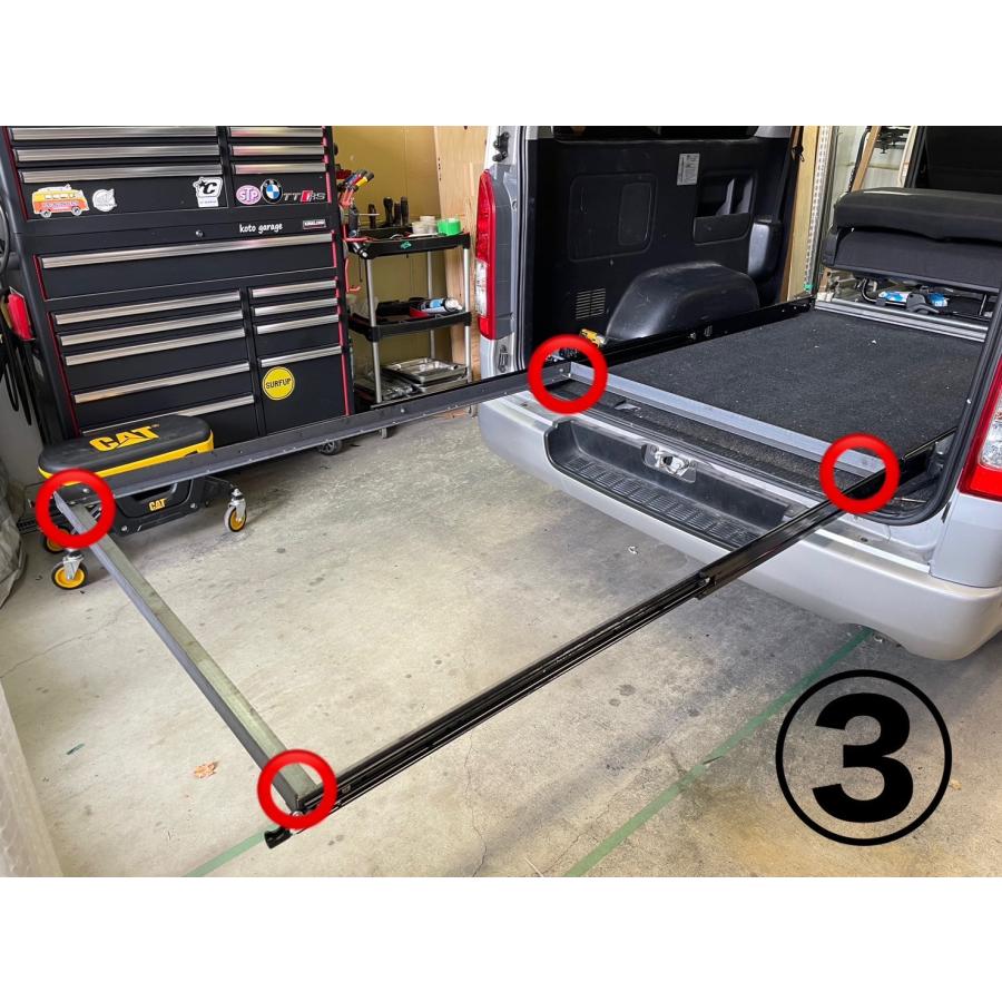 ハイエース スライドフロア スライドレール たまちゃん様 ハイエース スライドフロア ワイドS-GL 耐荷重 300kg！ 日本製