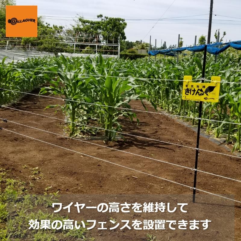 電気柵 ワイヤーのたるみを解消 ワイヤー巻取器】 簡易緊張具S | 電牧