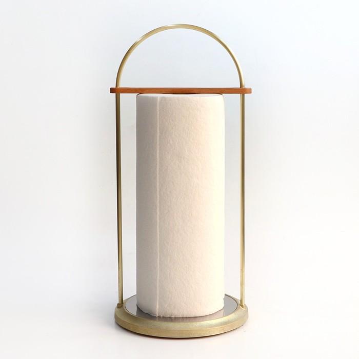 FUTAGAMI 金管楽器の生きて行く装具 真鍮鋳肌のキッチンペーパーホルダー大
