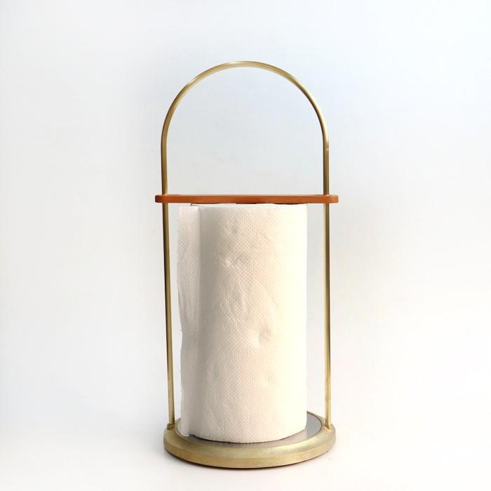 FUTAGAMI 真鍮の生活用品 真鍮鋳肌のキッチンペーパーホルダー大