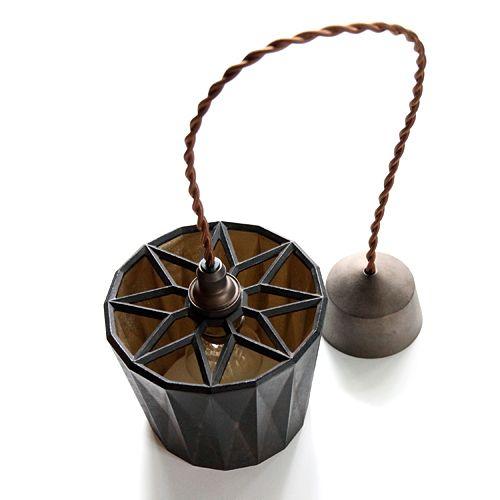 照明器具　FUTAGAMI 真鍮のペンダントランプ 星影 黒ムラ_4