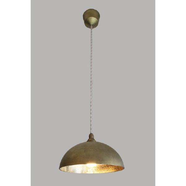 照明器具 FUTAGAMI 真鍮のペンダントランプ 鋳肌・半球 鍛金仕上げ