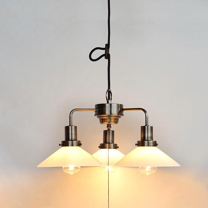 シャンデリア フラワー柄 ガラス製