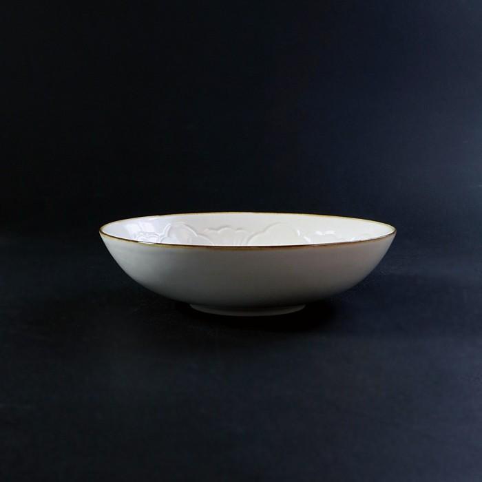 JICON　磁今　花彫浅鉢 大 小 セット 花彫浅鉢 大 | JICON 磁今 オンラインショップ