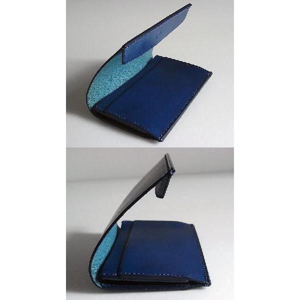 m+ カードケース　FERMA　MATI ブルー | m+（革製品） | 01