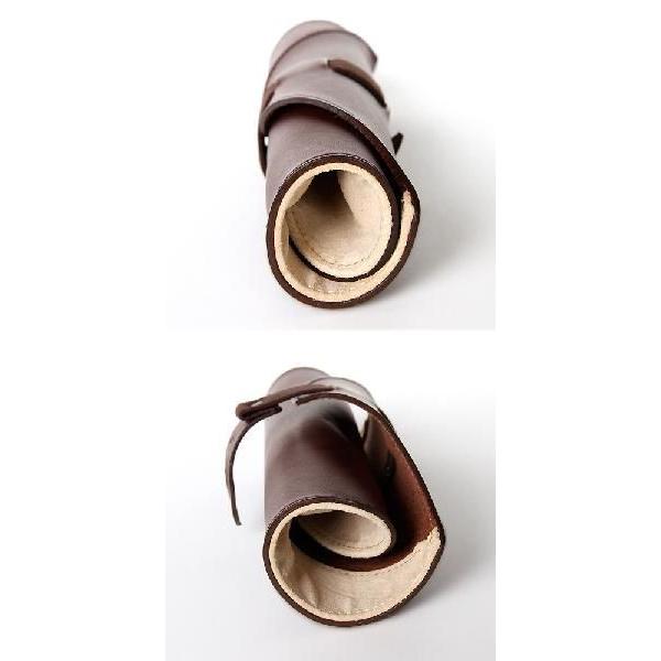 m+ペンケース ROTOLO　 Suede　タバコ | m+（革製品） | 01