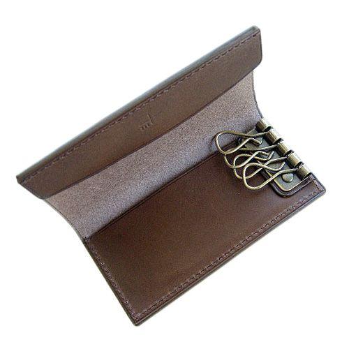 m+ FERMA　キーケース 　ダークブラウン | m+（革製品）