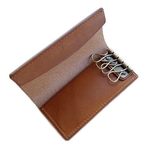 m+ FERMA　キーケース 　ライトブラウン | m+（革製品）