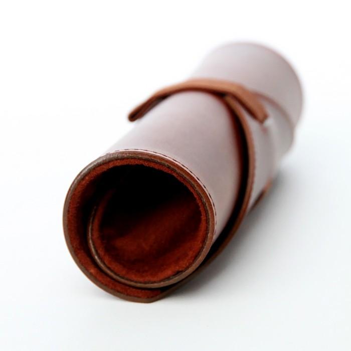 m+（エムピウ） メガネケース ROTOLO Occhiali Suede マレンマブラウン