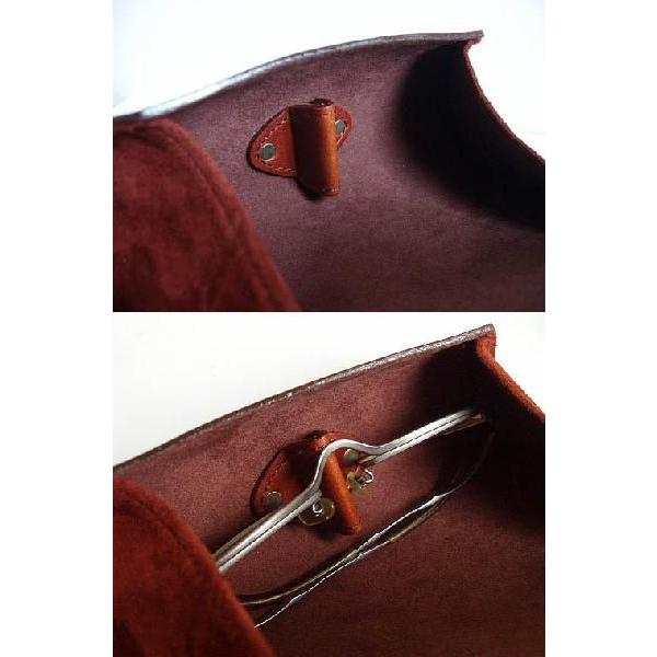 m+（エムピウ） メガネケース ROTOLO Occhiali Suede マレンマブラウン