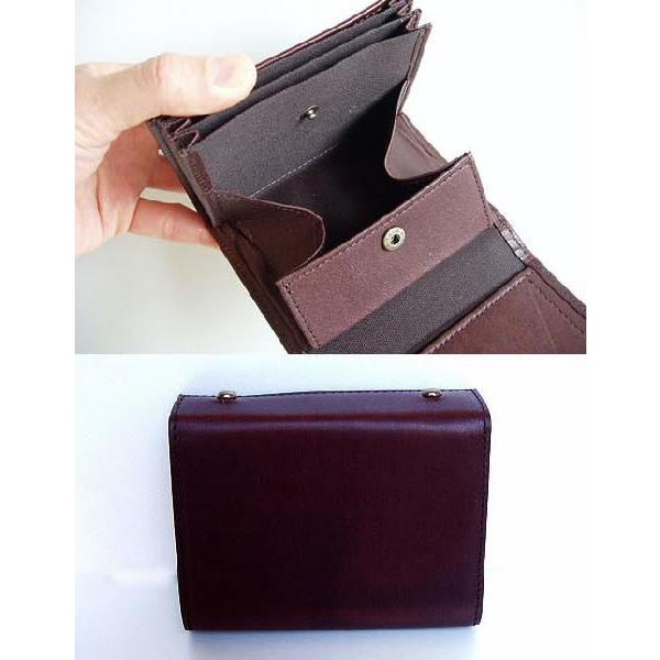 コンパクトな財布　m+ エムピウ MILLEFOGLIE2 25 Pig タバコXチョコ（送料割引対象外品） | m+（革製品） | 04