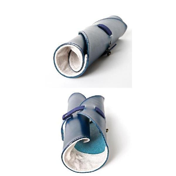 m+ペンケース ROTOLO　 Suede　ブルー | m+（革製品） | 01