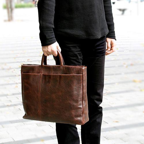 m+エムピウ村上雄一郎　TENERA　テネラ　ブリーフケース　ブラウン | m+（革製品） | 03