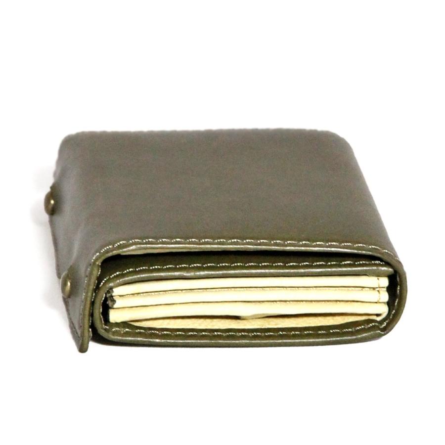 コンパクトな財布　m+ エムピウ MILLEFOGLIE2 25Pig グリージョ Xベージュ（送料割引対象外品） | m+（革製品） | 01