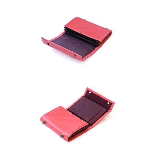 コンパクトな財布　m+ エムピウ MILLEFOGLIE2 Pig ローズ | m+（革製品） | 03