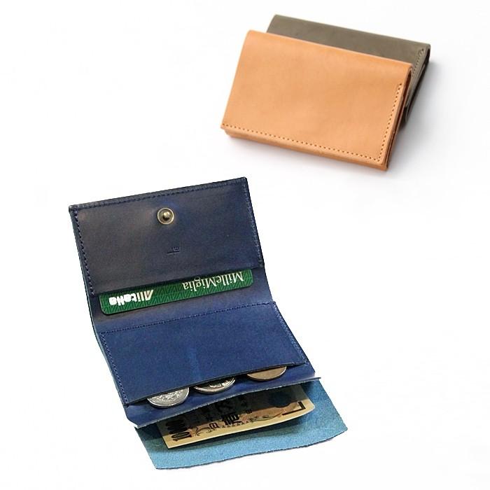 m+（革製品） コンパクトな財布 m+ エムピウ straccio