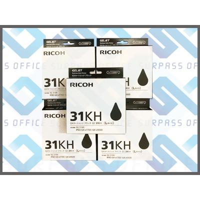 リコー（RICOH） GXカートリッジ GC31KH ブラック Lサイズ 5個セット