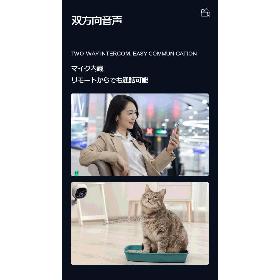 防犯カメラ 小型 監視カメラ 録画機不要 スマホでモニタ 録画 録音 動体検知 AP機能 SDカード録画 繰り返し録画