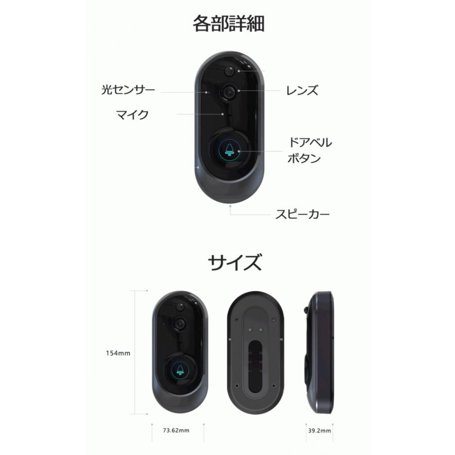 訳あり サンプル品 ワイヤレスドアホン ワイヤレスインターホン ビデオ