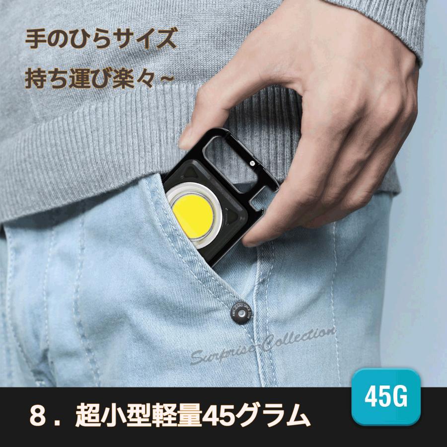 ライト2個セット】COB LED投光器ライト キーホルダータイプライト 小型