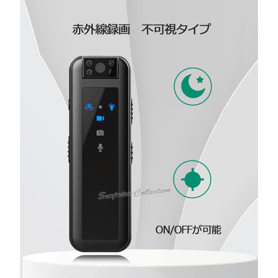防犯カメラ 小型ビデオカメラ ワンタッチ録画 5時間録画 クリップ式