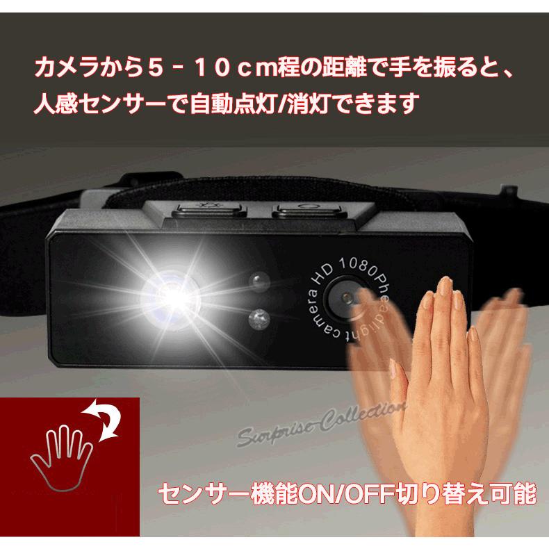 アクションカメラ 小型 ヘッドマウント カメラ ウェアラブルカメラ