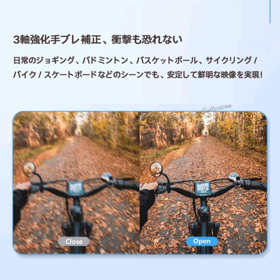 4K超小型カメラ タッチスクリーンハンズフリー録画 スポーツ 自転車用