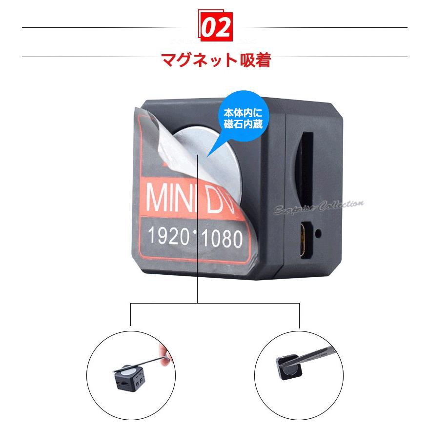 防犯カメラ MicroSDカード録画 暗視 動体検知 双方向音声 スマホ対応 防犯カメラ スポーツカメラ 小型カメラ 小型 microSD カード録画 監視