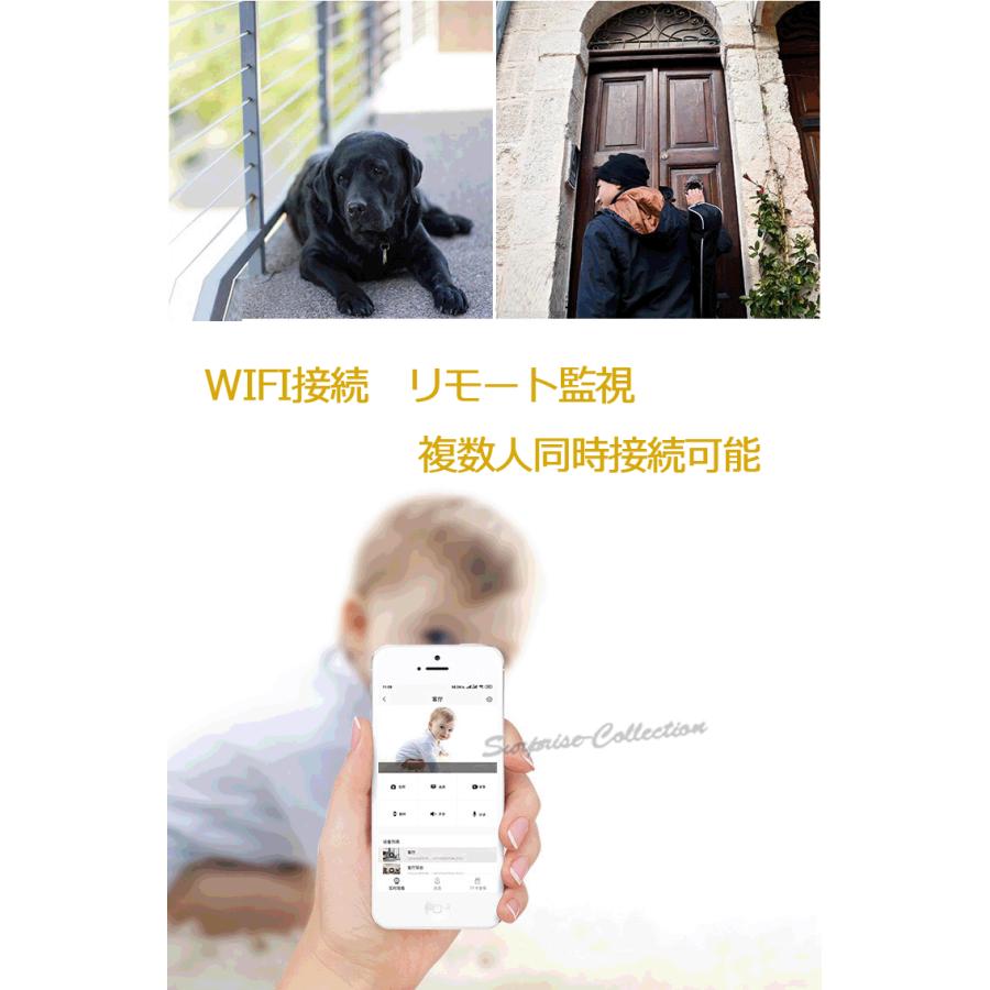 内蔵電池 USB型 防犯カメラ ワイヤレス 超小型 WiFi 常時録画 SDカード