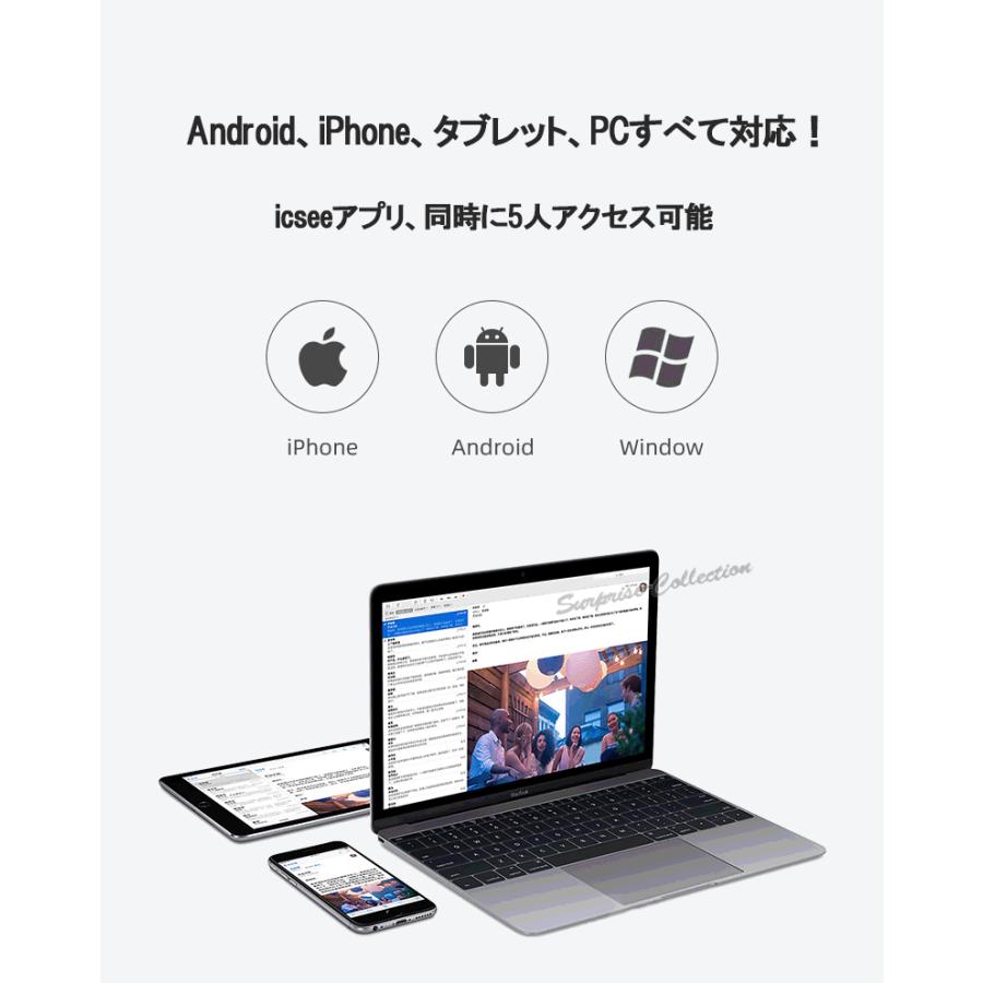 防犯カメラ 屋外 ワイヤレス WiFi 夜間カラー SDカード録画 人体検知