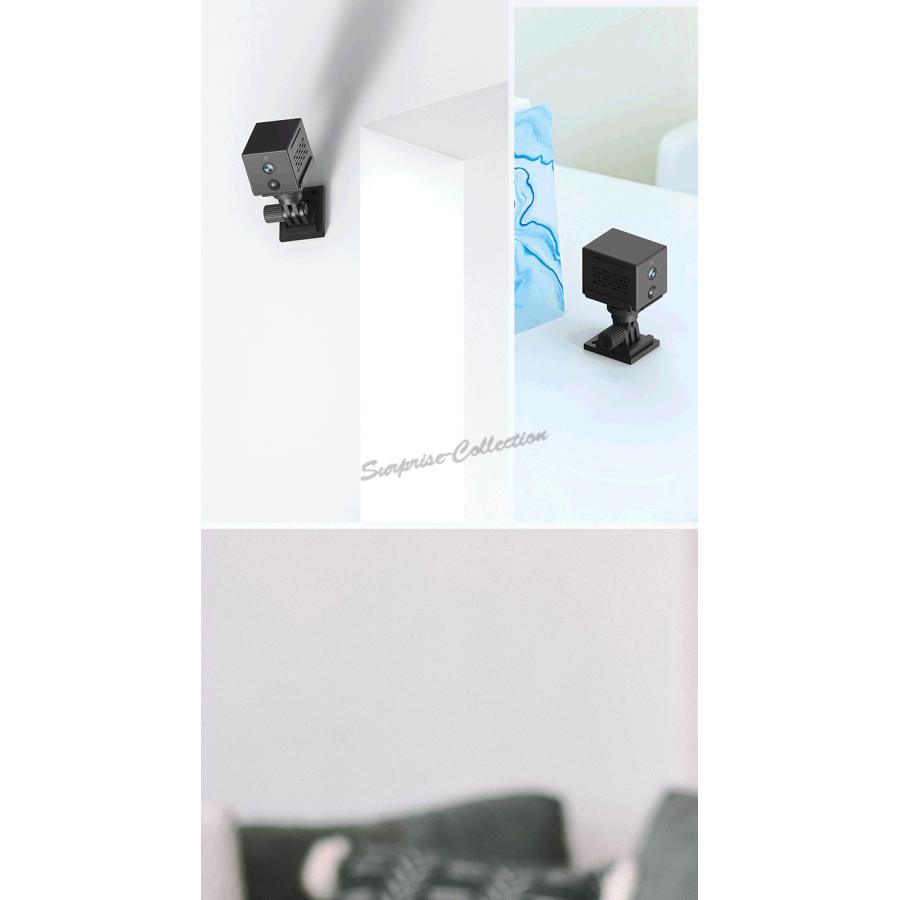 防犯カメラ ワイヤレス WiFi 小型 30日間待機 200万画素 不可視赤外線