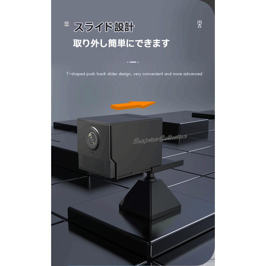 防犯カメラ 小型 人感センサー 長時間録画 ワイヤレス wifi 無線 SD