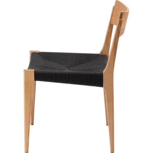 美品 東谷 ペーパーコードチェア 北欧チェア ナチュラル 座編みの椅子 ③ 東谷 / ペーパーコードチェア (ナチュラル) (W46×D56×H76×SH45) (送料
