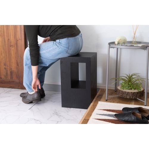 東谷 / セル サイドテーブル (ブラック) (W28×D28×H48) (送料無料