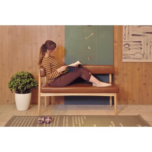 東谷 エコモ 片肘ソファ HOC-152GY 1534 東谷 / エコモ 片肘ソファ (グレー) (W124×D53×H74×SH44) (送料