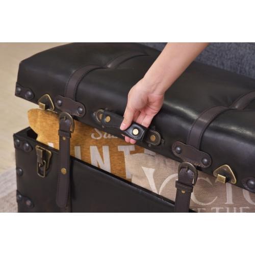 東谷 / トランクセット (ダークブラウン) (S:W50×D35.5×H35 L:W66×D41×H46) (送料無料[北海道・沖縄送料別])の画像