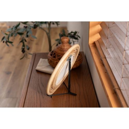 東谷 / ラタンミラー スタンド付き (約W26×D11.5×H23.5) (送料無料