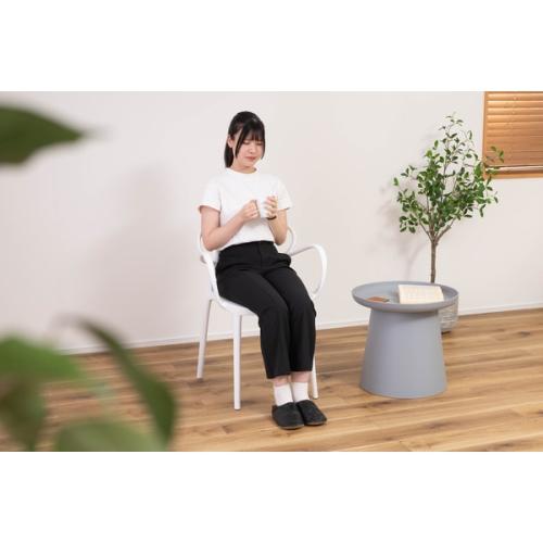 東谷 / パルネ アームチェア (ホワイト) (W56.5×D53×H83.5×SH45) (送料 