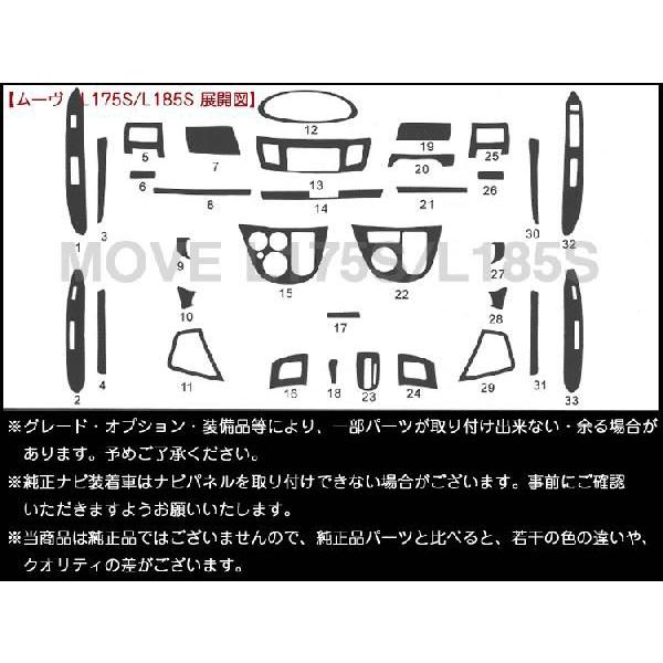 ムーヴL175S・L185S 3Dインテリアパネル 33P : アヴィレス
