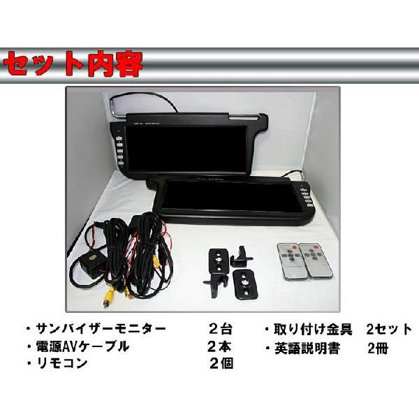 車用サンバイザーモニター12.2インチ 左右セット 日立製液晶 車用サンバイザーモニター12.2インチ 左右セット 日立製液晶