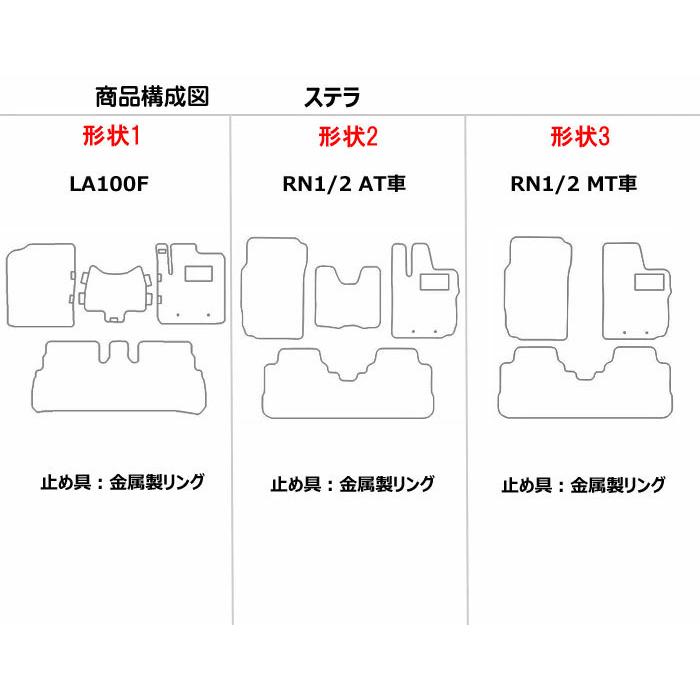 Aviles（アヴィレス） ステラ RN1 RN2 LA100F フロアマット「高品質で