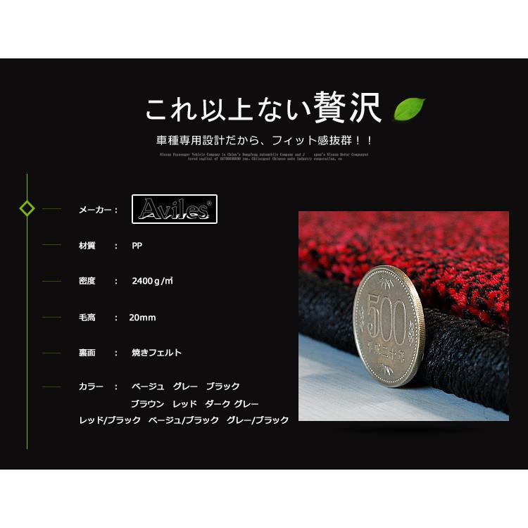 Aviles（アヴィレス） 「厚さ20mm」LS460 LS600 フロアマット「最高級