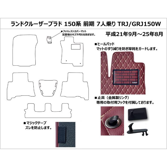Aviles（アヴィレス） ランドクルーザー プラド 150系 7人乗り フロア