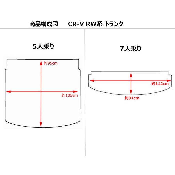 「P11倍 25日26日」ホンダ　新型　CR-V　　ラゲッジマット　フロアマット　トランクマット　高品質で安売りに挑戦　在庫品は当日発送可｜surprise-parts｜02