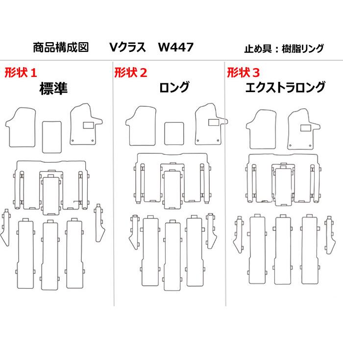 ベンツ Vクラス W447 フロアマット｜surprise-parts｜02