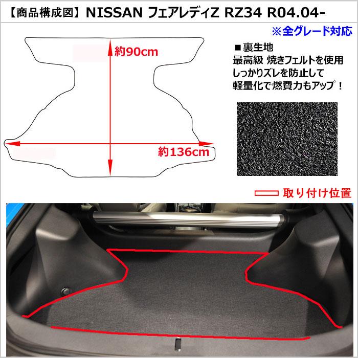 Aviles 新型 フェアレディZ RZ34 ラゲッジマット フロアマット Aviles 新型 フェアレディZ RZ34 ラゲッジマット フロアマット