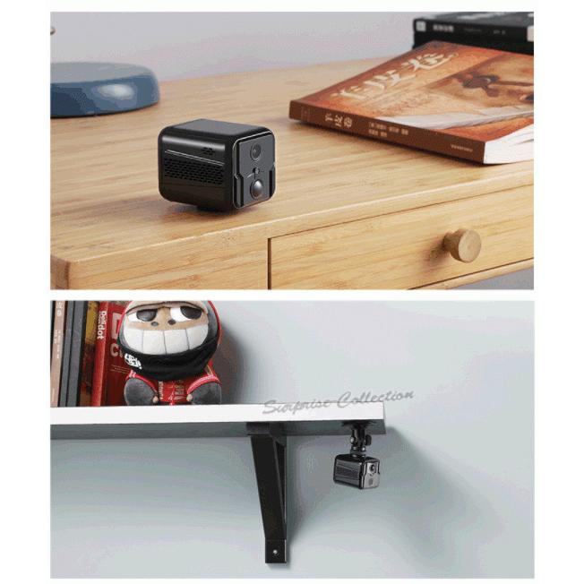 防犯カメラ 小型 人感センサー 長時間録画 ワイヤレス wifi無線 SD
