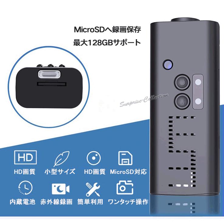 超小型防犯カメラ ワイヤレス 監視カメラ wifi 動体検知 赤外線 小型