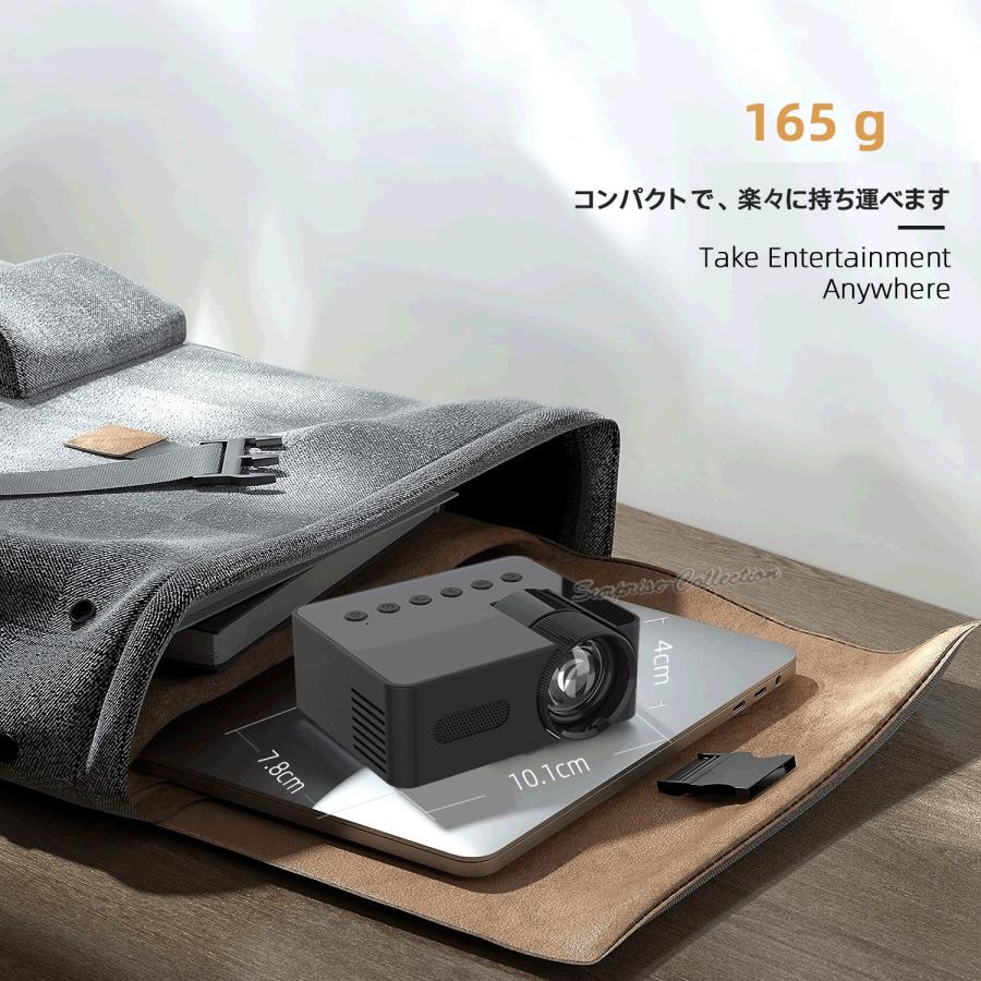 プロジェクター 小型 家庭用 天井 壁 ワイヤレス同期 スマホ 映画 ミニ